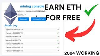 FREE Earn Ethereum 0.05 Every 1 Minute | Auto, Easy Income | No Investment 2024