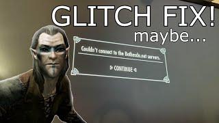 Skyrim Glitch fix - Couldnt connect to bethesda.net servers Glitch Fix! Skyrim server error fix