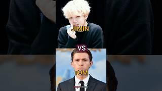 Jimin v/s Tom Holland#bts #btsarmy#btsshorts#jimin #tomholland#ot7#fvpシ#shorts #mochi#viral