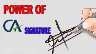 Power of a CA Signature || Power of Chartered Accountant ||