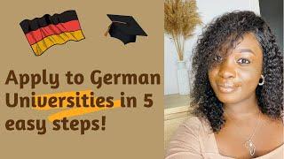 STUDY IN GERMANY: How to Apply for a Masters Program in German Universities + Step-by-Step process