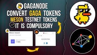 GAGANODE | CONVERT TOKENS TO MESON #gaganode #meson #freecrypto