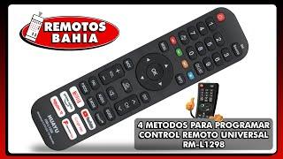 4 METODOS PARA PROGRAMAR CONFIGURAR UN CONTROL REMOTO UNIVERSAL HUAYU RM-L1298 EN UN SMART TV