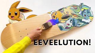 JADI KEREN! CUSTOM SKATEBOARD TEMA POKEMON EEVEELUTION!