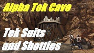 Ark Survival Ascended: Alpha Tek Cave - Tek Suit and Shotties
