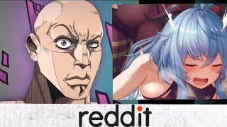 GENSHIN IMPACT vs REDDIT (Rock reaction meme) #animevsreddit #gamesvsreddit