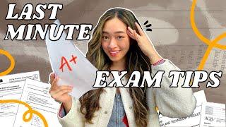 LAST MINUTE EXAM TIPS to SAVE YOUR GRADES (stop crying from stress bestie) 