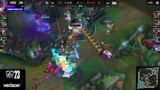 faker predicts ruler AZIR PLAY and wins game !!!!! WORLDS GAME 3 | 2-1  T1 VS JDG