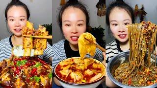 Yummy Spicy Food Mukbang, Eat Braised Pork Ribs With Chili, Spicy Dumplings Soups And Noodles #asmr