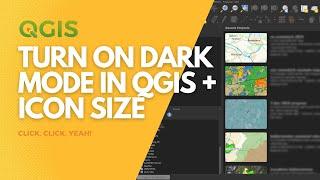 Turn on dark mode in QGIS