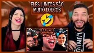 IMPOSSÍVEL NÃO RIR I ALANZOKA jogando com os amigos #7 - LETHAL COMPANY | Saltz (REACT)