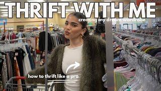 come thrifting with me! (REALISTIC day at the thrift, building my DREAM WARDROBE)