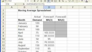 Intro to Moving Average in Excel