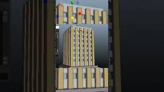 Low poly Building 3d modeling (Autodesk Maya)