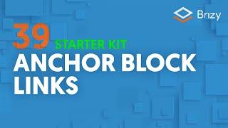 Anchor Blocks Links | Brizy Cloud 2022, Starter Kit 39