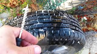 Tyre repair using a repair kit