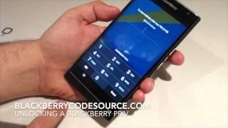 Unlocking a Blackberry Priv - Unlock code provided by blackberrycodesource.com