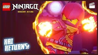 Kai's Shocking Return!  | Episode Clip | Lego Ninjago: Dragons Rising