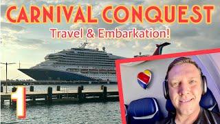 Carnival Conquest: From Austin to Miami, to embarking the ship! | PART 1, November 2023