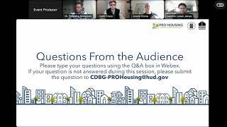 HUD PRO Housing Webinar 4