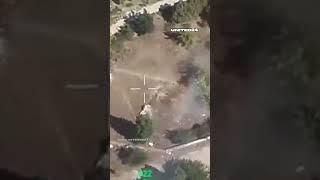 Ukrainian fighter jet hit anunderground Russian control post with an AASM Hammer aerial bomb #shorts