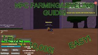 NPC Farming/Leveling Guide! (Level 10,000!) | Black Clover Kingdom Grimshot Roblox