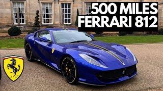 500 Miles In My Ferrari 812 Superfast - London to Grantley Hall, Yorkshire VLOG