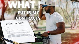 What I put in my contract as a freelance Videographer