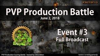 Factorio PVP Production Green Circuit Event #3 - 4-ways-to-win - Full