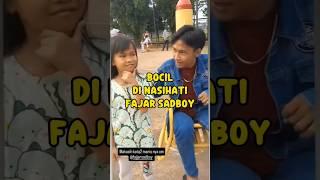 Momen Bocah Cilik Bocil di Nasihati Fajar Sadboy | artis viral