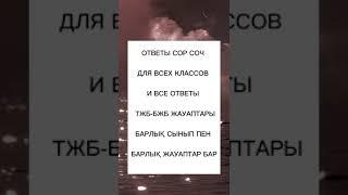 Барлық БЖБ ТЖБ жауаптары 5,6,7,8,9,10,11 сыныптар | ответы на сор и соч!