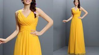 Diwali special Designer plited prom gown || cutting and stitching || easy way.