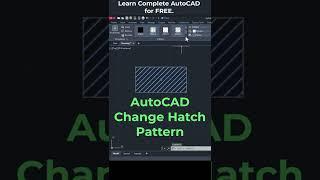 AutoCAD Change Hatch Pattern #Shorts