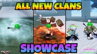 ALL NEW CLANS SHOWCASE!! (+Buffs & Nerfs) [Project Slayers Update 1]