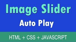 Auto playing image slider using html  css and js | web zone