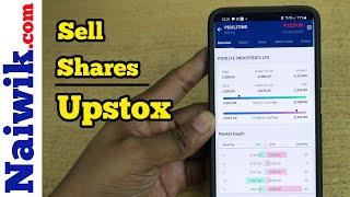 How to sell Shares in the Upstox app