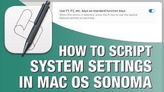 Scripting System Settings - Toggle Function Keys Option