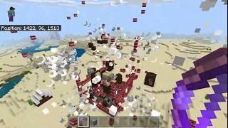 Blowing Up a Pillager Outpost in Minecraft