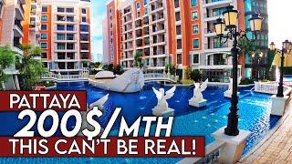 200$ Pattaya Condo Tour | Cheap Condo Rental, Thailand