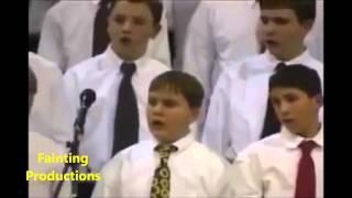 Kid in Choir Faints and Causes a Huge Scene!  FAIL!!!!