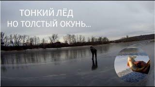 Рыбалка на местной реке. Первый лёд и первая "зимняя" рыбёшка!#рыбалка2024 #открытиесезона