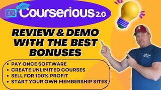 Courserious 2.0 Review And Demo WITH The BEST BONUSES!!!