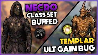 Necromancer Class Set Buffed - Templar Ultimate Gain Bug | Elder Scrolls Online Necrom 2023