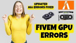How to Fix FiveM GPU Errors 2023 || low GPU usage in Fivem Problem Fixed 2023 #latest #working