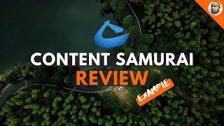 Content Samurai Review Video Example