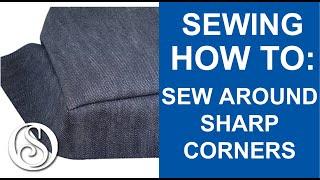 How to sew around sharp corners