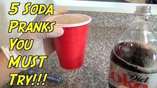 5 Soda Pranks You Can Do At Home - HOW TO PRANK (Evil Booby Traps) | Nextraker