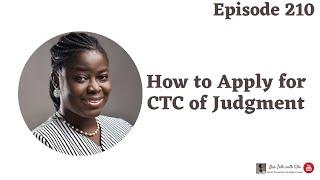 How to Apply for Certified True Copy of a Judgment in Nigeria | Bar Talk With Ọlá | Ep 210