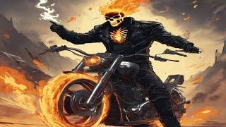 nuh uh Ghost Rider moves his finger #ghostrider #meme #garage