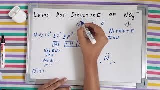 Lewis dot structure of NO3- ion | Nitrate ion lewis structure